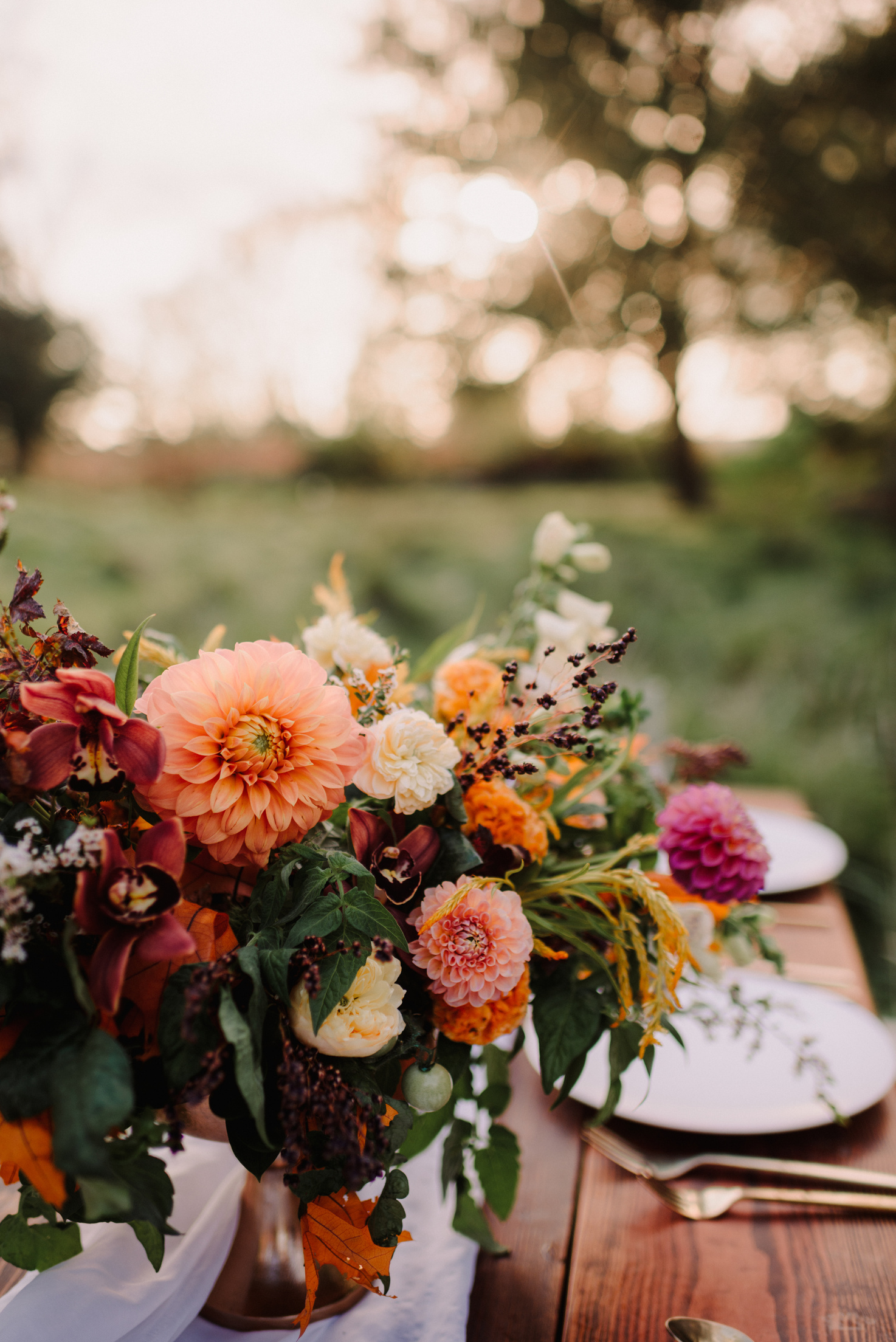 Wedding flower centerpiece